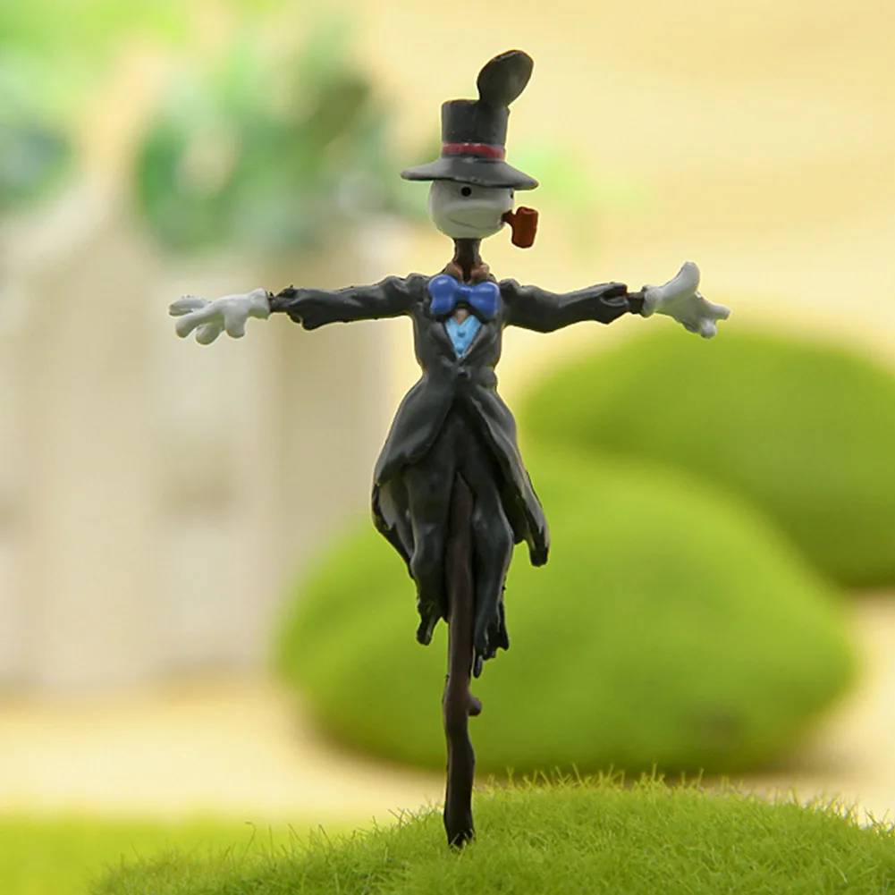 Landscape Decoration Statue Doll Mini Scarecrow Figures Anime Garden Miniatures