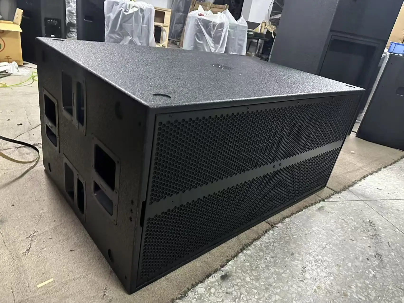 High Power 3200W Dual 18  Inch Active Subwoofer Speaker Sub 9006-AS Outdoor Concert Sound System for Big Stage Performance