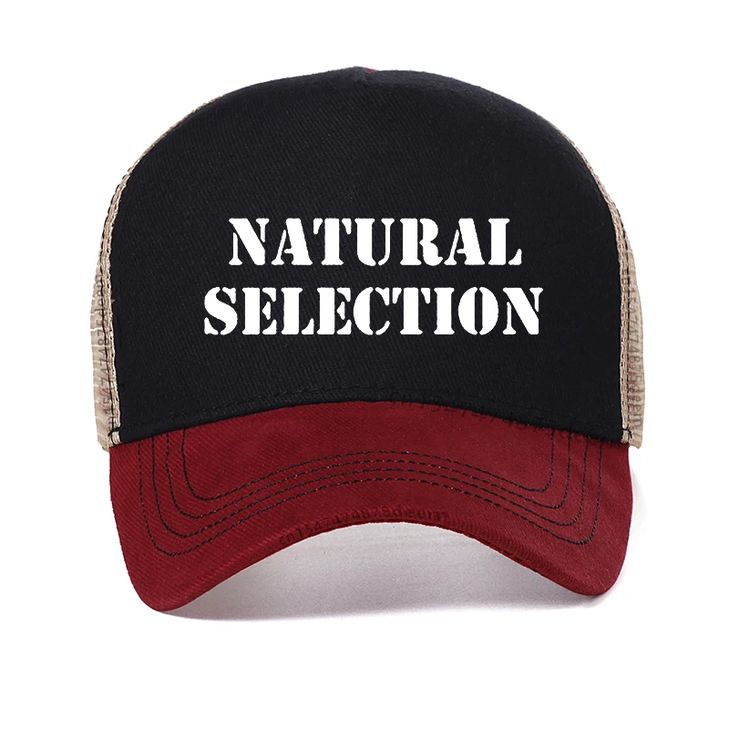 

summer Natural Selection cotton hat man evolution Baseball Cap fashion male brand Dad hat summer Mesh Breathable Trucker hats