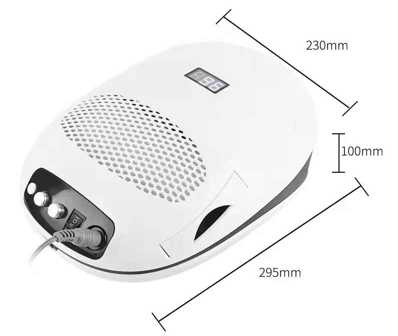 New 140W 3-in-1 Manicure Machine, Dust Vacuum Drill & UV LED Lamp for Salon
