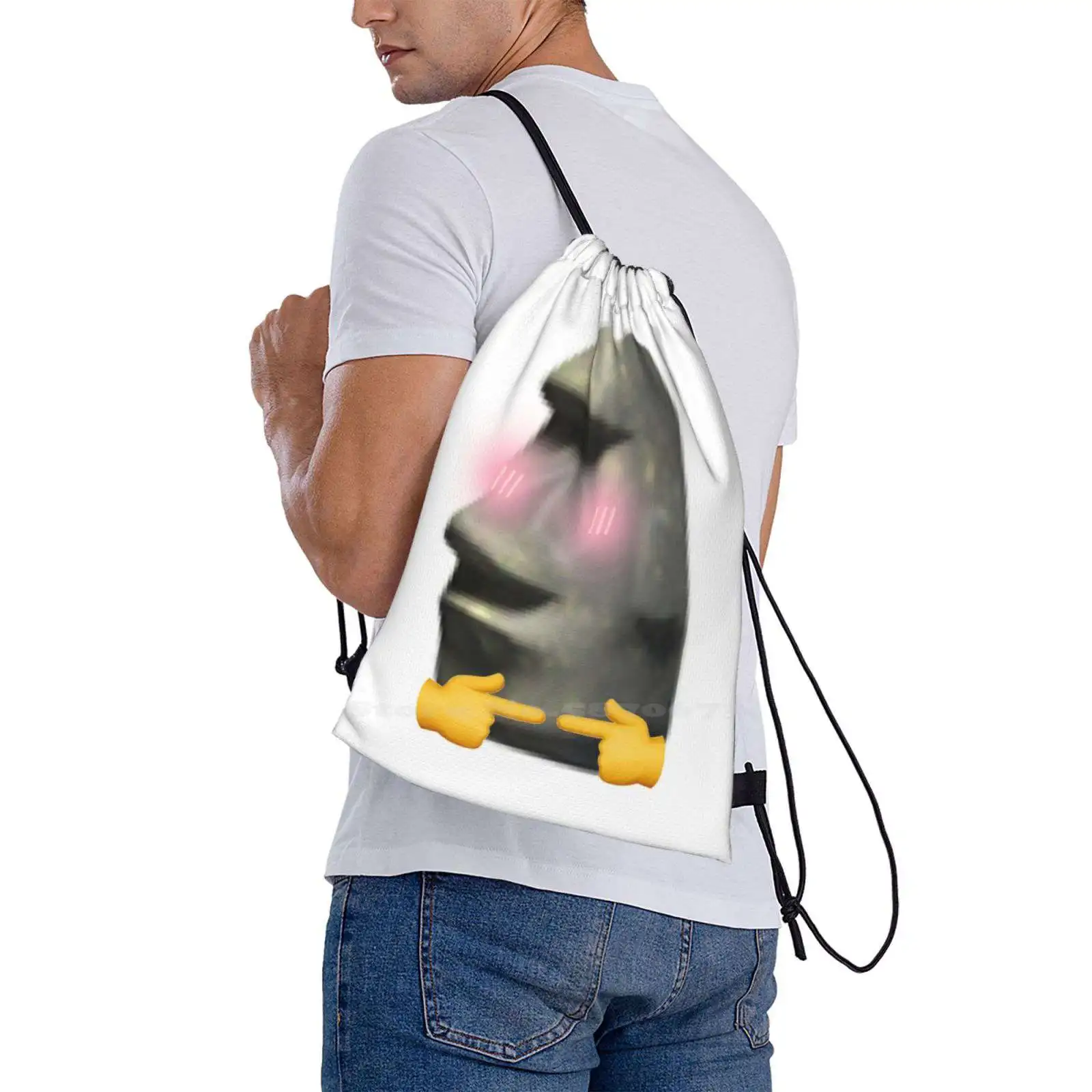 Uwu Moyai Hot Sale Backpack Fashion Bags Uwu Moyai Meme Funny Joke Trendy Teen Fashion