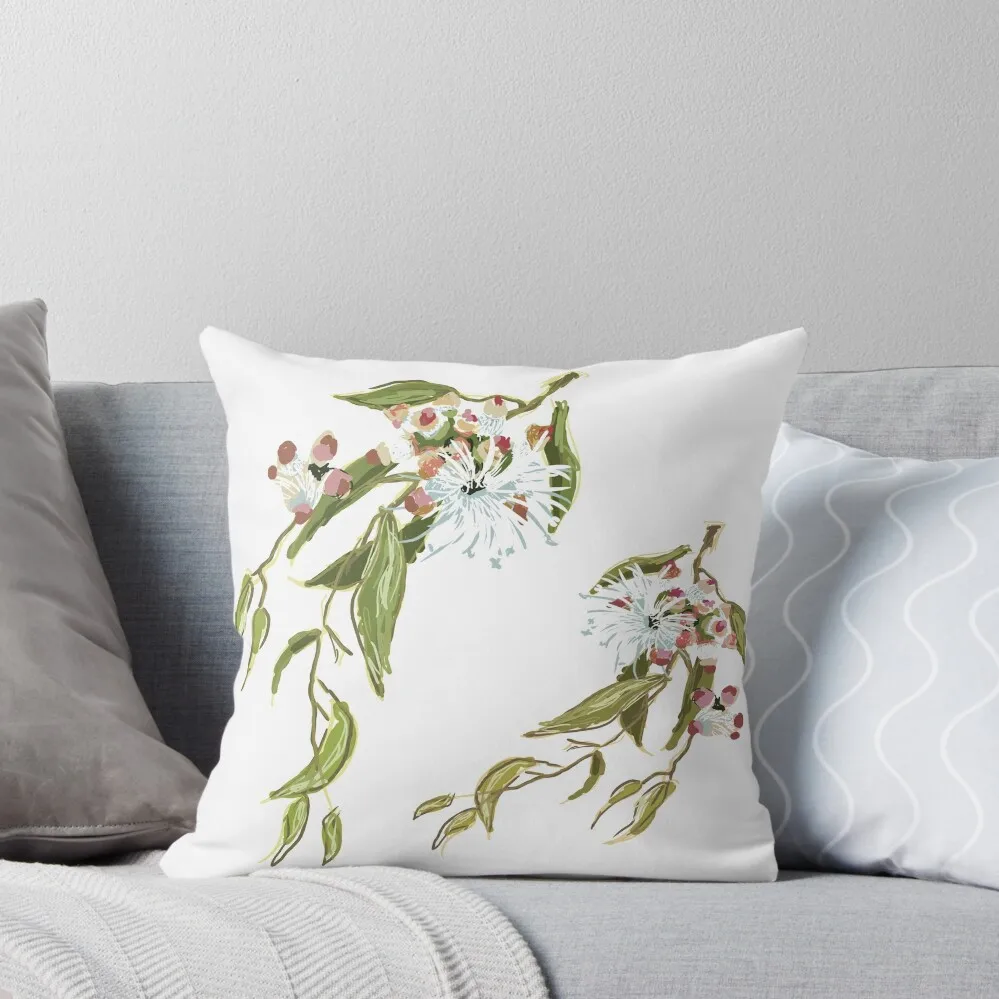 

Cup Gum - Australian Eucalyptus flower Throw Pillow Decorative Sofa Cushion home decor items Luxury Sofa Cushions pillow