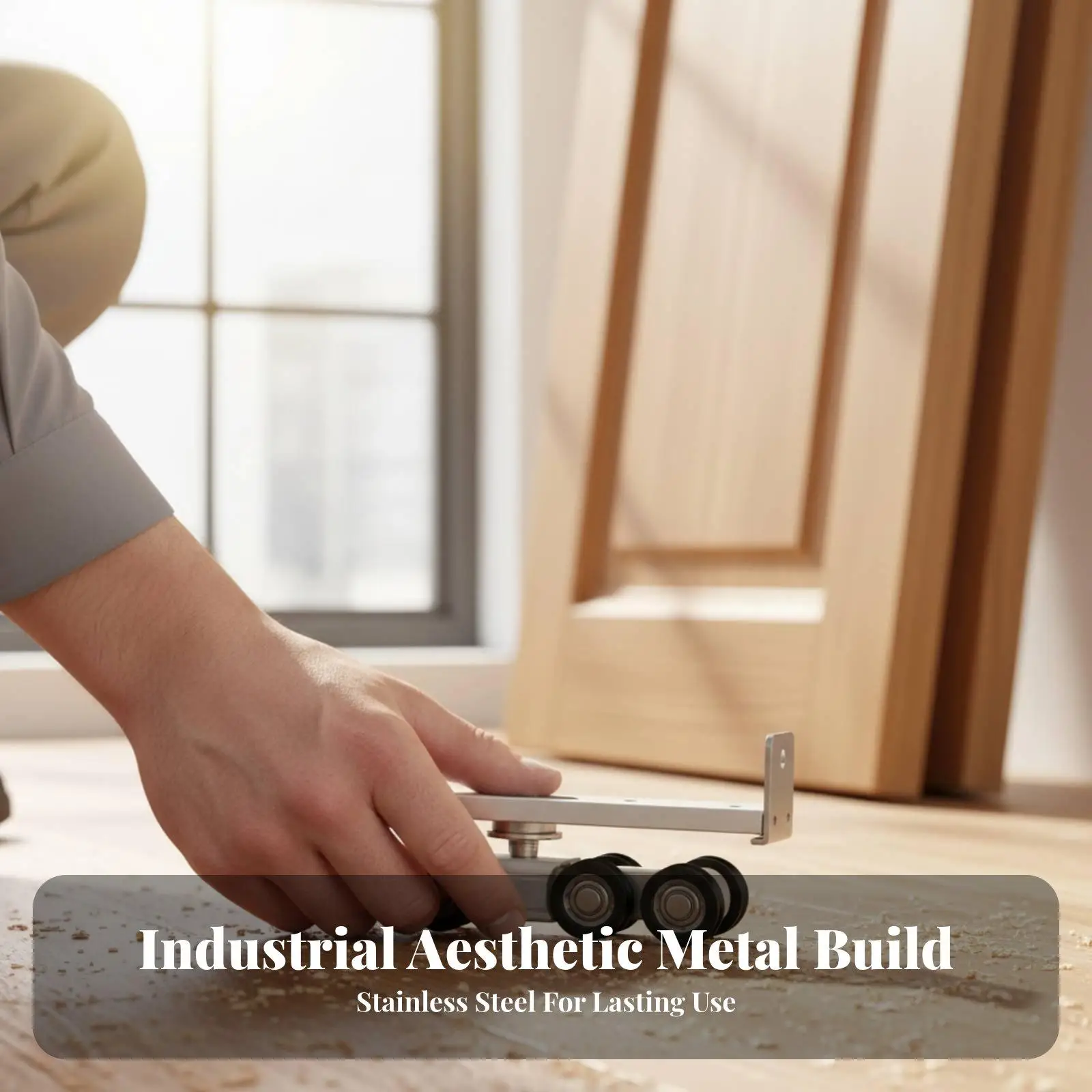 zinc-alloy-sliding-door-roller-hardware-set-with-nylon-wheels-and-damping-mechanism-for-smooth-automatic-operation