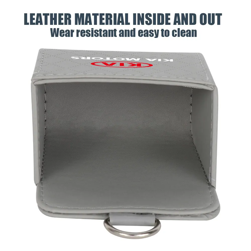 Car Storage Bag Car Air Outlet Debris Bag For Mobile Phone Key Sunglasses Vent Dashboard Tidy Organizer Box For Kia Rio Cerato