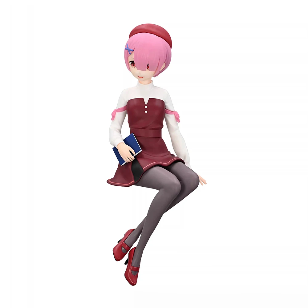 Original NEW FuRyu Noodle Stopper Figure Ram (Book Girl Ver.) (Re:Zero) 14cm Anime Model Collection Toys