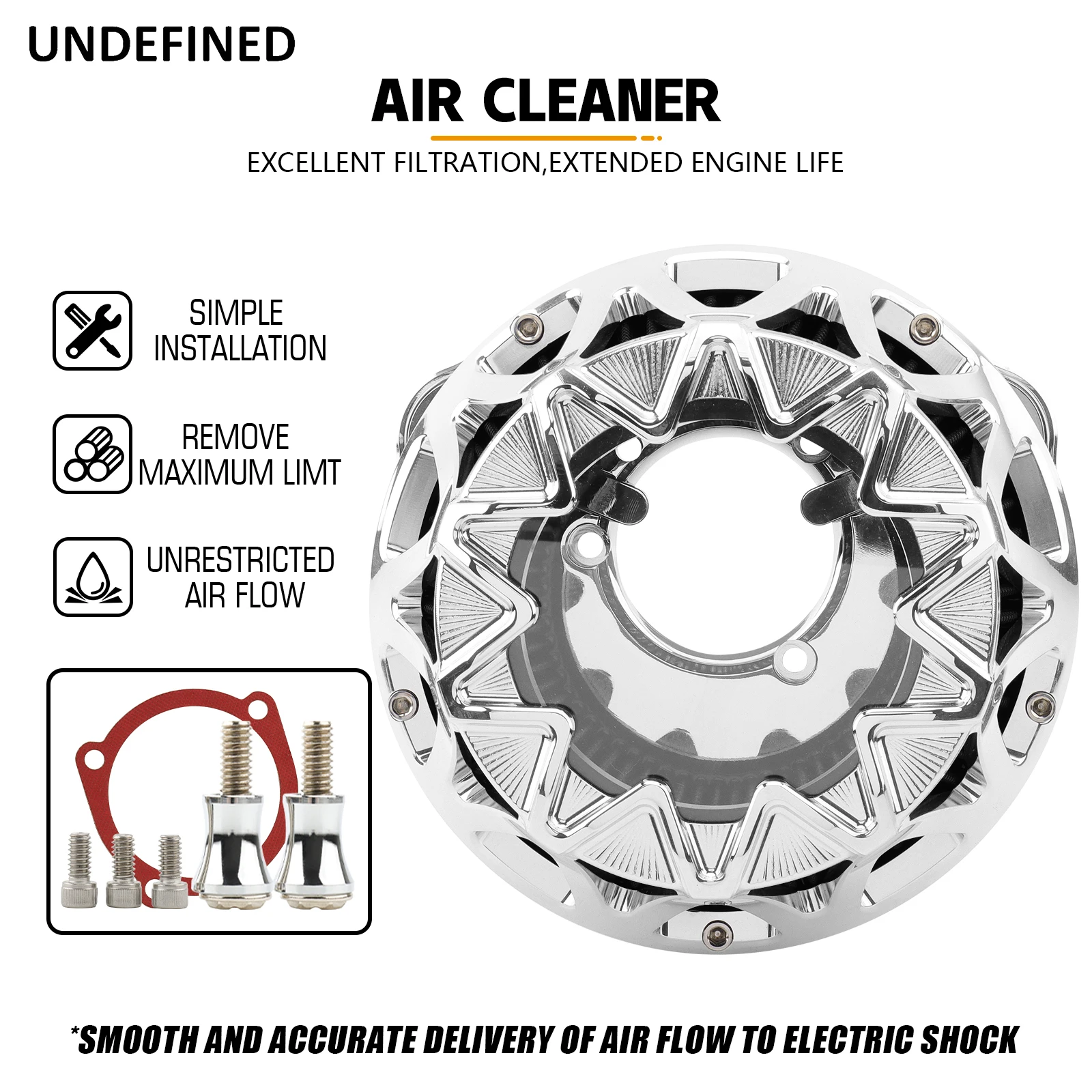 Air Cleaner Air Intake Filter Intake Contrast Cross Kit for Harley 1991-2023 Sportster XHL XL 883 1200 Iron Nightster Seventy