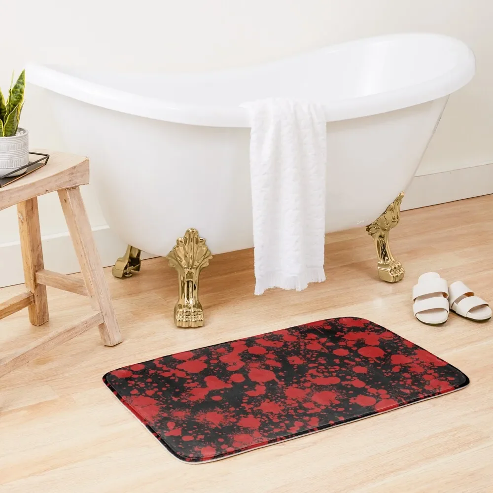 

Blood Splatter Bath Mat Non-Slip Bathtub For Bathroom And Toilet Toilet Rug Mat