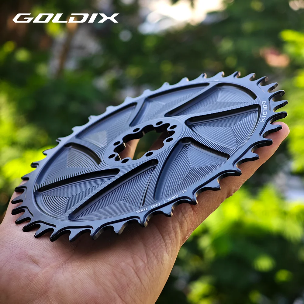 

GOLDIX 8-Bolt Bicycle Chainring Wide and Narrow Teeth AERO Chainring CNC Hollow Cutting Machining for SRAM 8Bolt Crankset
