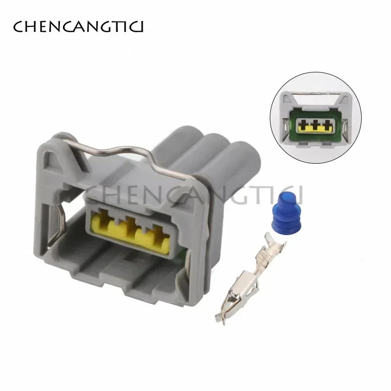 

1 Set 3 Pin Waterproof Gray Gearbox Automobile Knock Female Sensor Plug TE Tyco AMP Wire Cable Connector for JAC 368215-1
