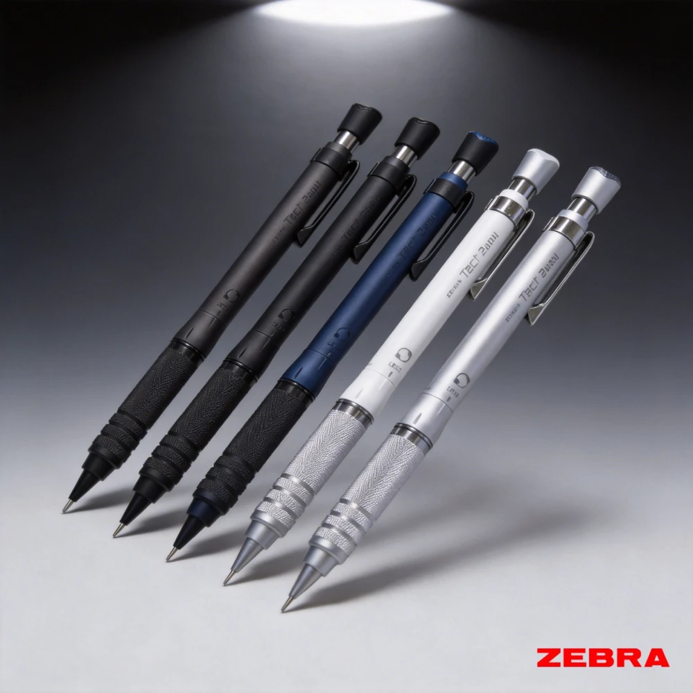 ZEBRA Shake-to-Advance Mechanical Pencil Tect 2-way RO Low Center Gravity Precise Lines Drafting Pencils Quality Premium Tools