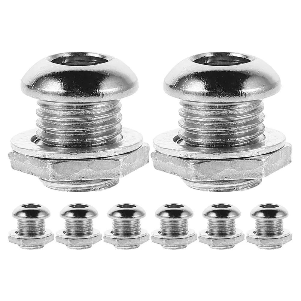 

8Pcs Drum Air Vent Screws Set High-Quality Finish Secure Fit Suitable for Various Percussion Drums Enhanced Stability and Sound