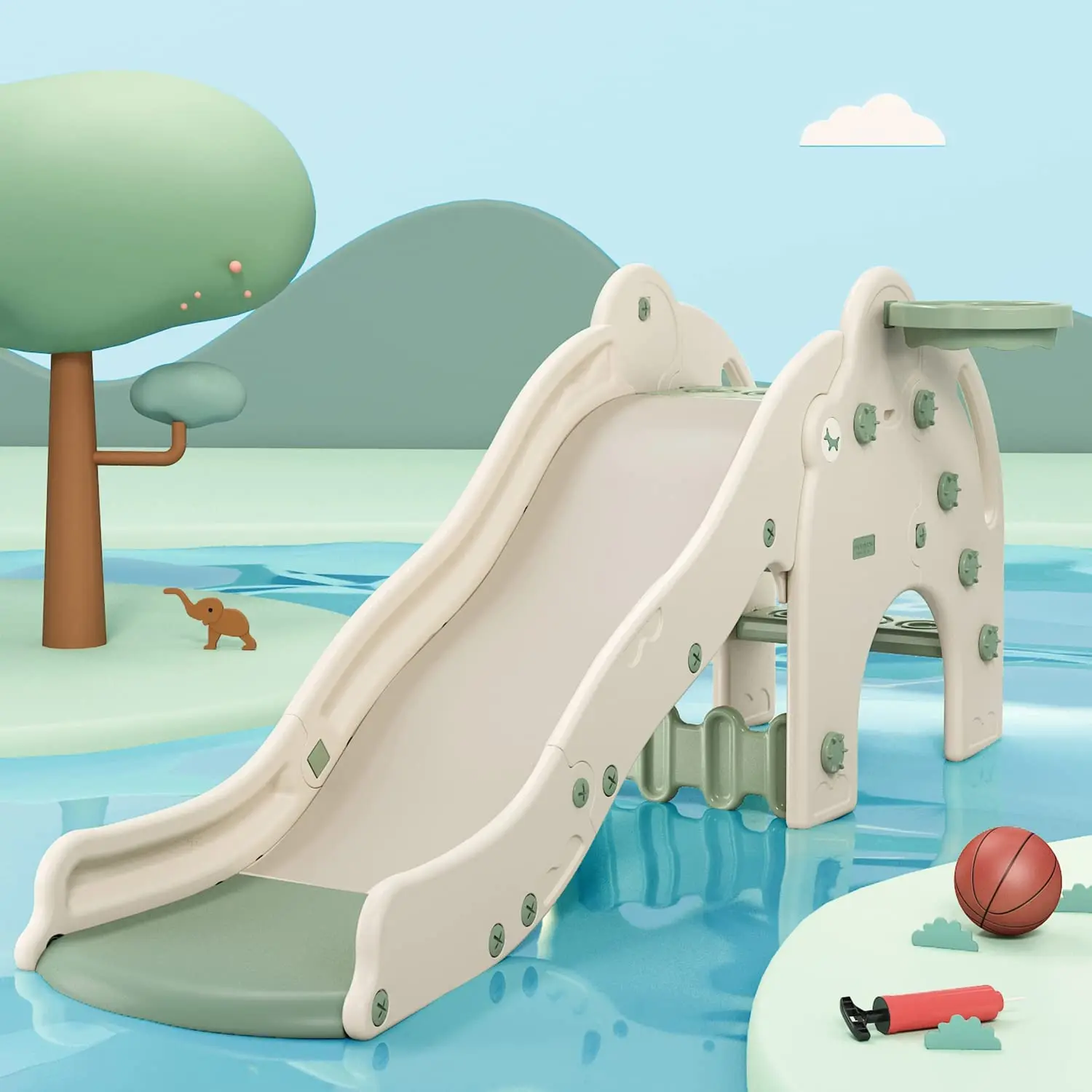 Custom Indoor Toddler Mini Playground Equipment Latest 1MOQ Baby Plastic Sliding Toys Kids Slide Park Sets