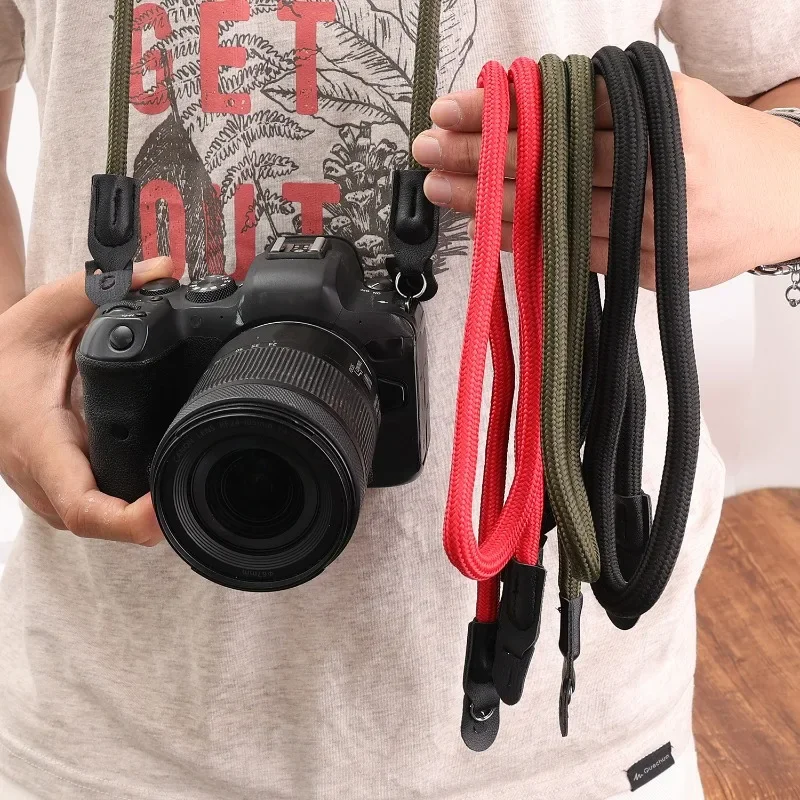 95 سنتيمتر النايلون DSLR كاميرا عبر الجسم الرقبة حزام حبل ل SLR نيكون كاميرا الرقبة حزام الكتف اكسسوارات الإفراج السريع حزام المعصم