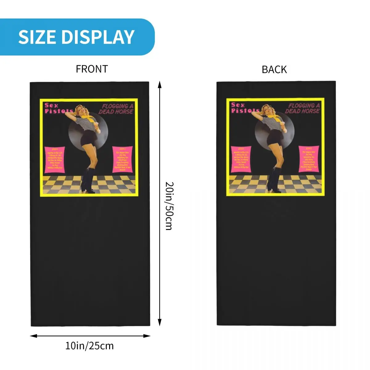 섹스 피스톨-플로깅 죽은 말, 앨범 커버 목 각반 스카프 페이스 마스크, 심플 사이클링 고품질