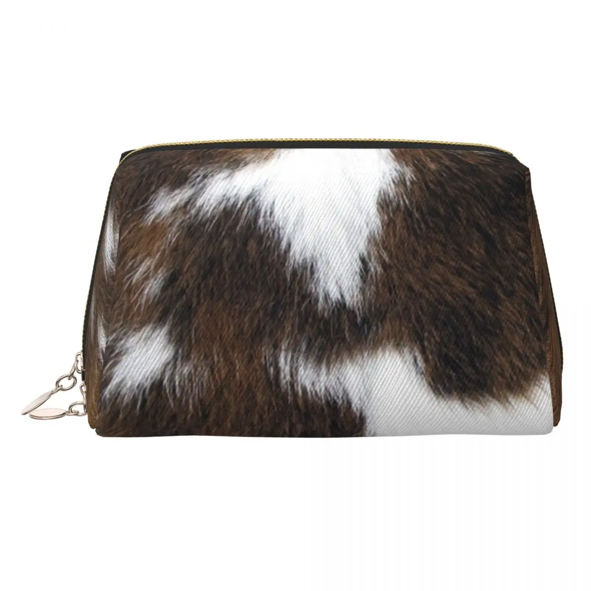 

Милая дорожная косметичка с имитацией воловьей кожи для женщин, косметичка для макияжа, комплект для хранения красоты Dopp