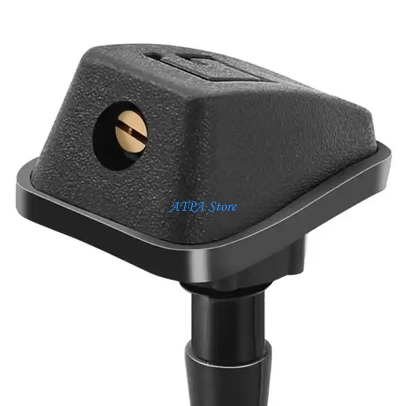 U13C Adjustable  Windshield Washer Nozzles 2 Pieces Universal Car Fit Corrosion Resistant ABS Metal Easy Replacement