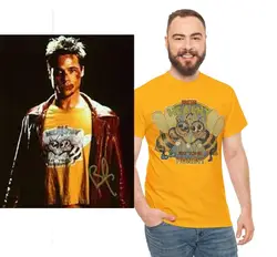 Bee Healthy T Shirt as worn by Tyler Durden Cosplay Distressed Print graphic tee all sizes and colors