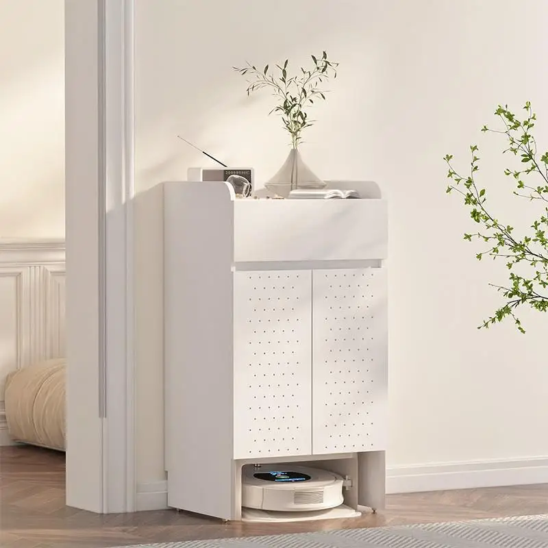 Customizable Spot Quick Shipping Living Room Sweeper Cabinet Shelf Cleaning Tools Base Station Cabinet Hole Board Housekeeping S