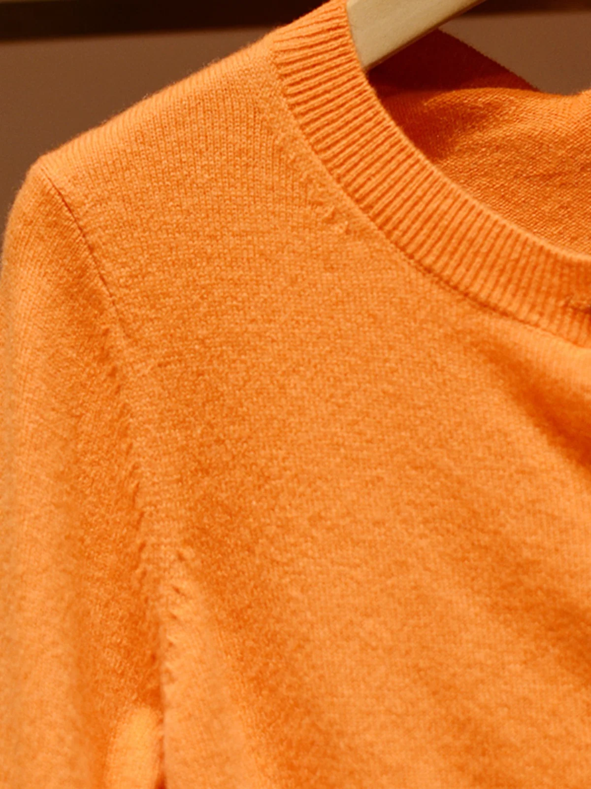 Faionable ort Sve طويل Sve جولة Ne محبوك سترة للنساء العصرية البرتقالية المفتوحة سترة Sle الخريف وصول جديد