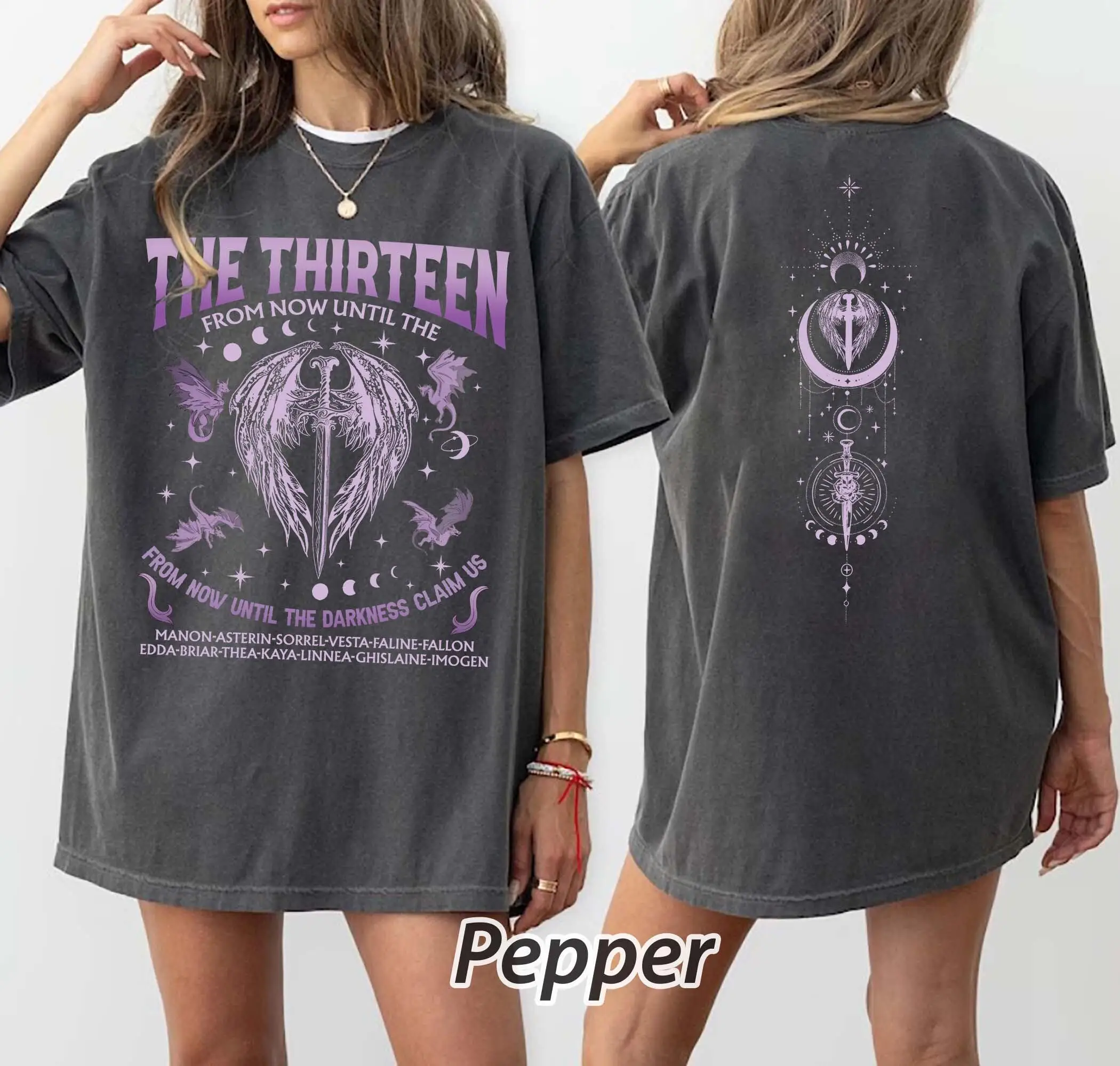 The Thirteen Throne of Glass T-Shirt, From Now Until The Darkness Claim Us Shirt, Gift, Fastastic Tee, Manon Blackbeak Tee Shirt