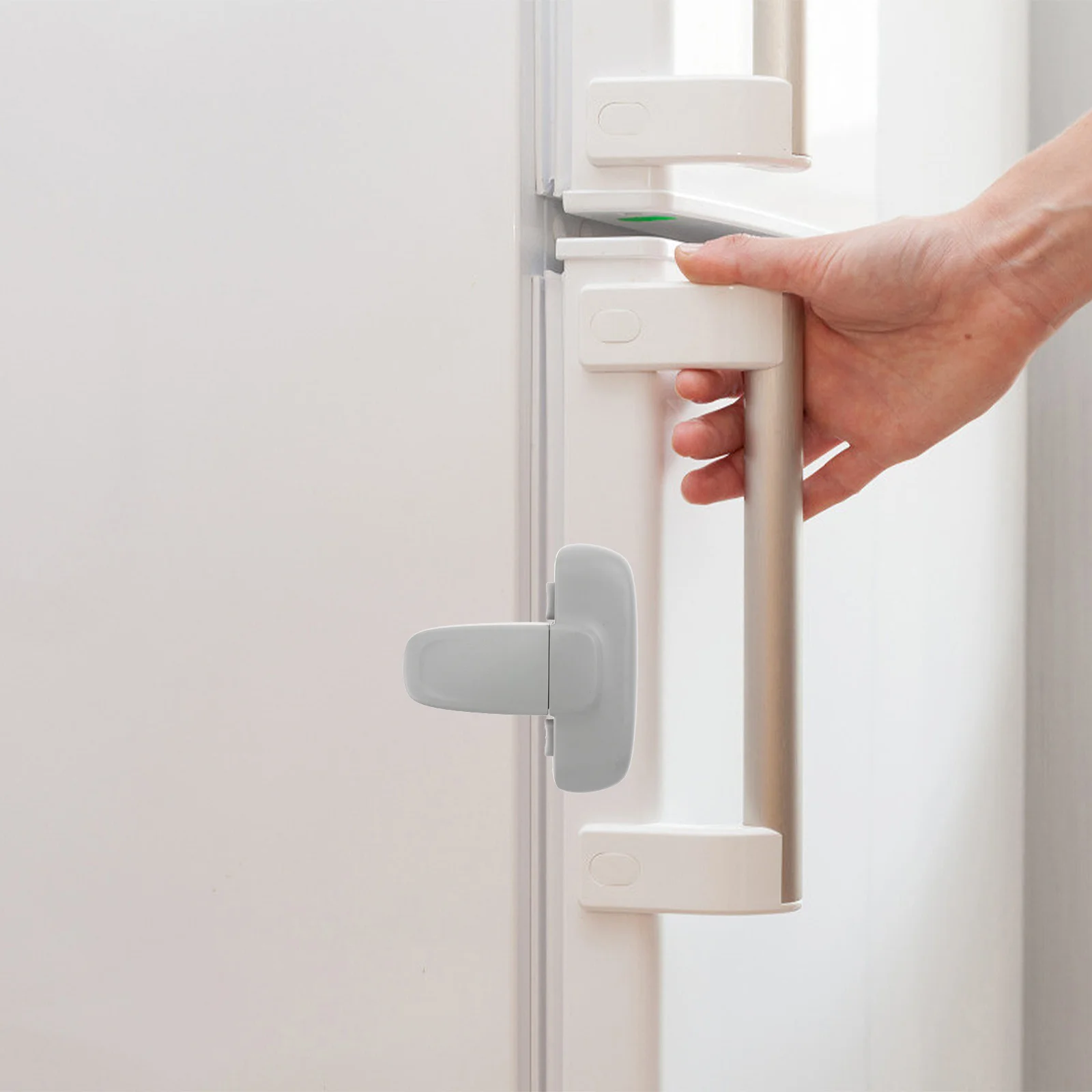 

1Pcs Refrigerator Safety Lock Premium Material Easy to Open Strong Adhesive Tape Childproof Babyproof Lock Cabinet Drawer Baby