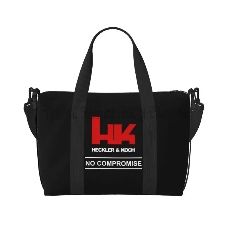 

Heckler Koch Hk Дорожные спортивные сумки с принтом Водонепроницаемая ночная сумка Weekender унисекс Большая вместительная сумка для ручной клади