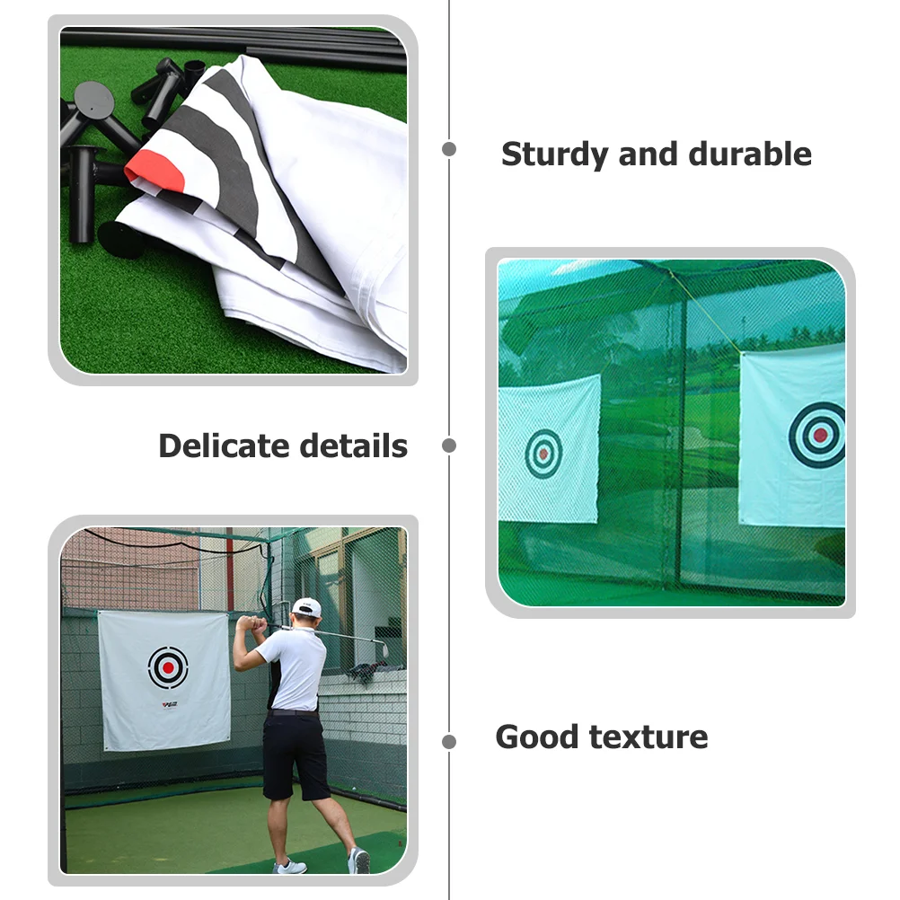 Golf Target Practicing Targeting Tool Outdoor Net Swing Chipping Golfing with Mat Hitting Soft Indoor Portable Cloth