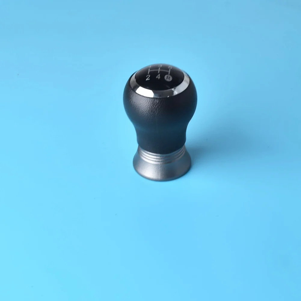 For 2013-2001 Models Gear Shift Knob Black Premium Leather Material 5-gear Configuration Built-in Dust Protection