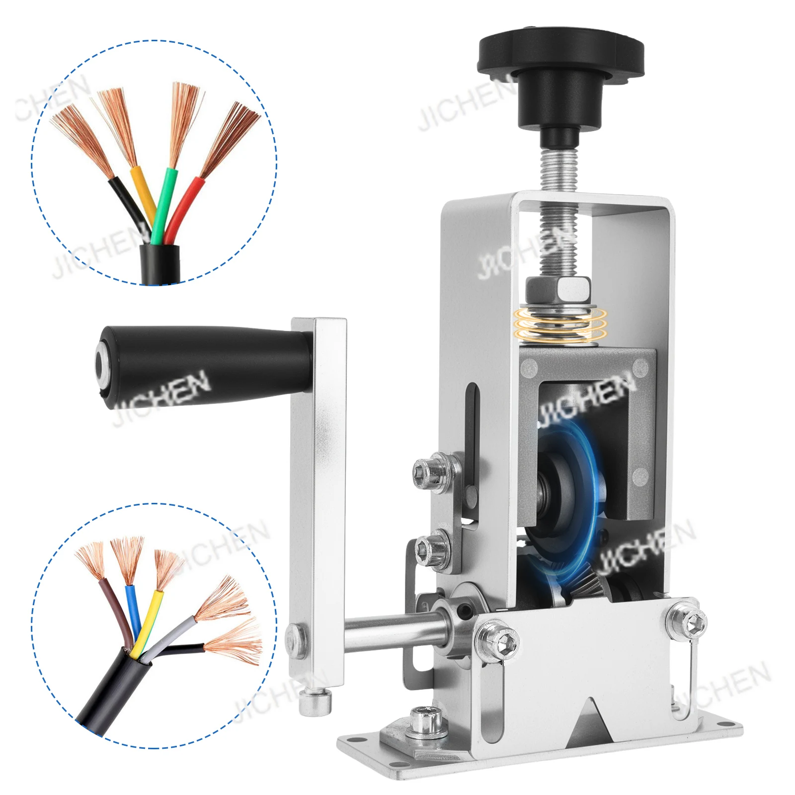 

Neu Manual Cable Stripping Machine W/ Hand Crank Manual Copper Wire Stripping Machine Cable Stripper Tool for Copper Scrap Recyc