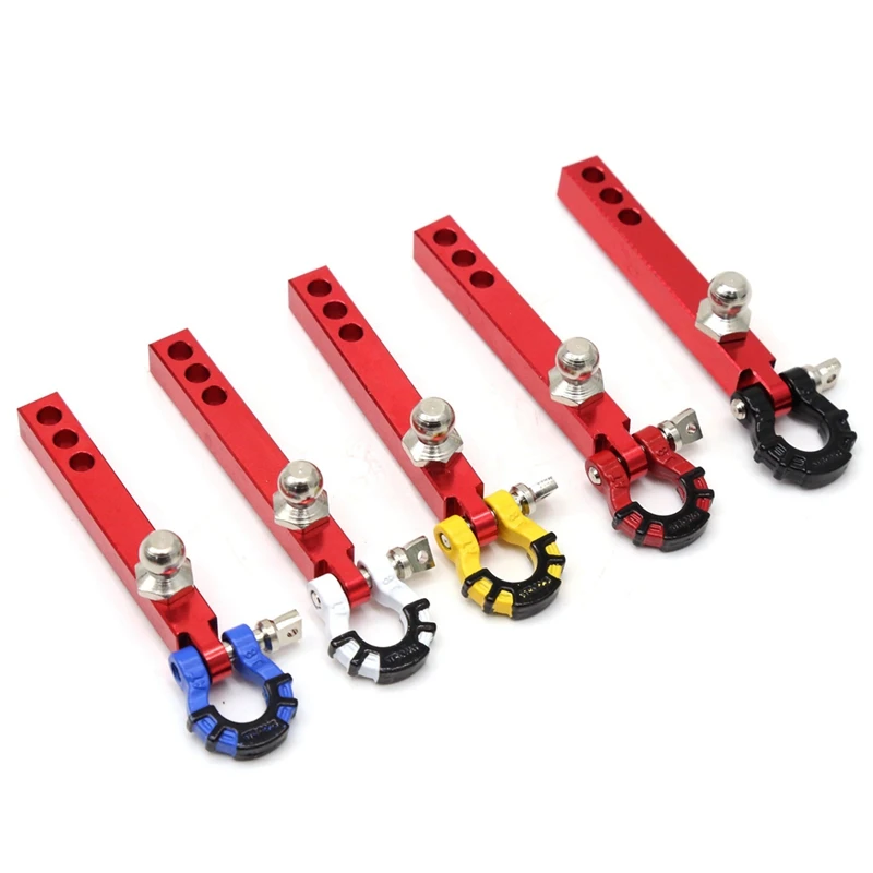 1/10 Climbing Car Series Universal 6X6 Square Mouth Metal Trailer Hook Ball Head + U Buckle New Rescue Easy Install Easy To Use