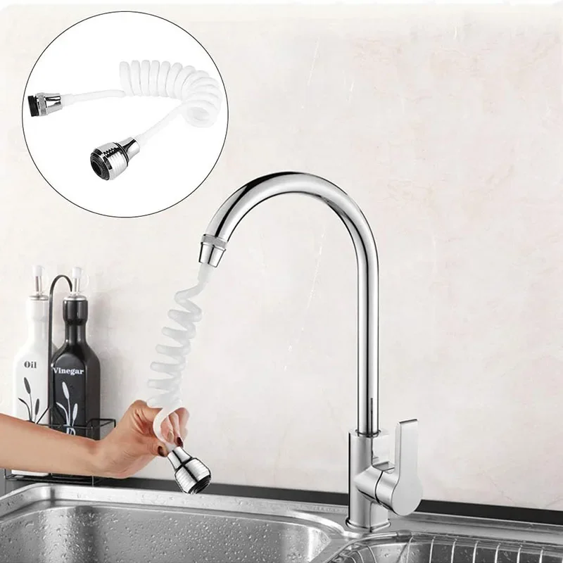 

Retractable Anti-Tangle Shower Head Hose Bathroom Accessories Spring Telephone Cord Shower Faucet Elastic Water Pipe