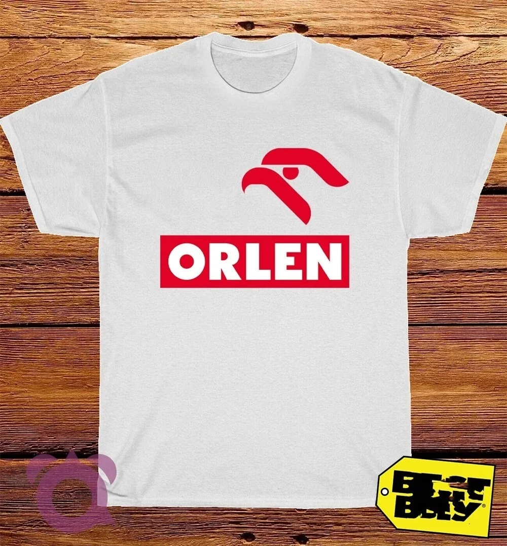 

Новинка лета 2025 года, мужская забавная футболка с логотипом Orlen, хлопковая футболка с круглым вырезом и принтом для мужчин и женщин