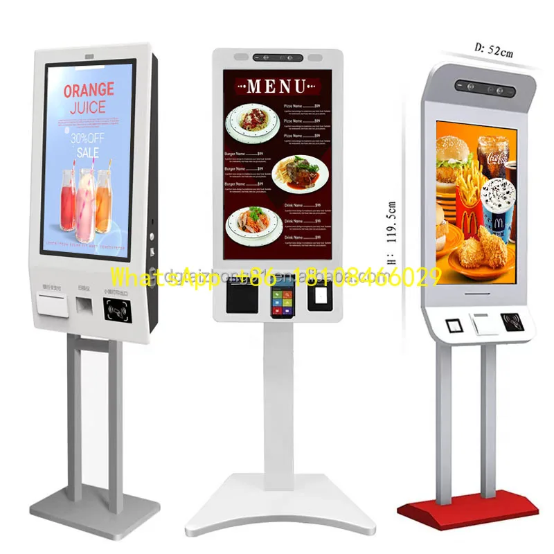 

Food Self-service Ordering Kiosk Restaurant Self-service Ordering 32 Inch Touch Screen Fast