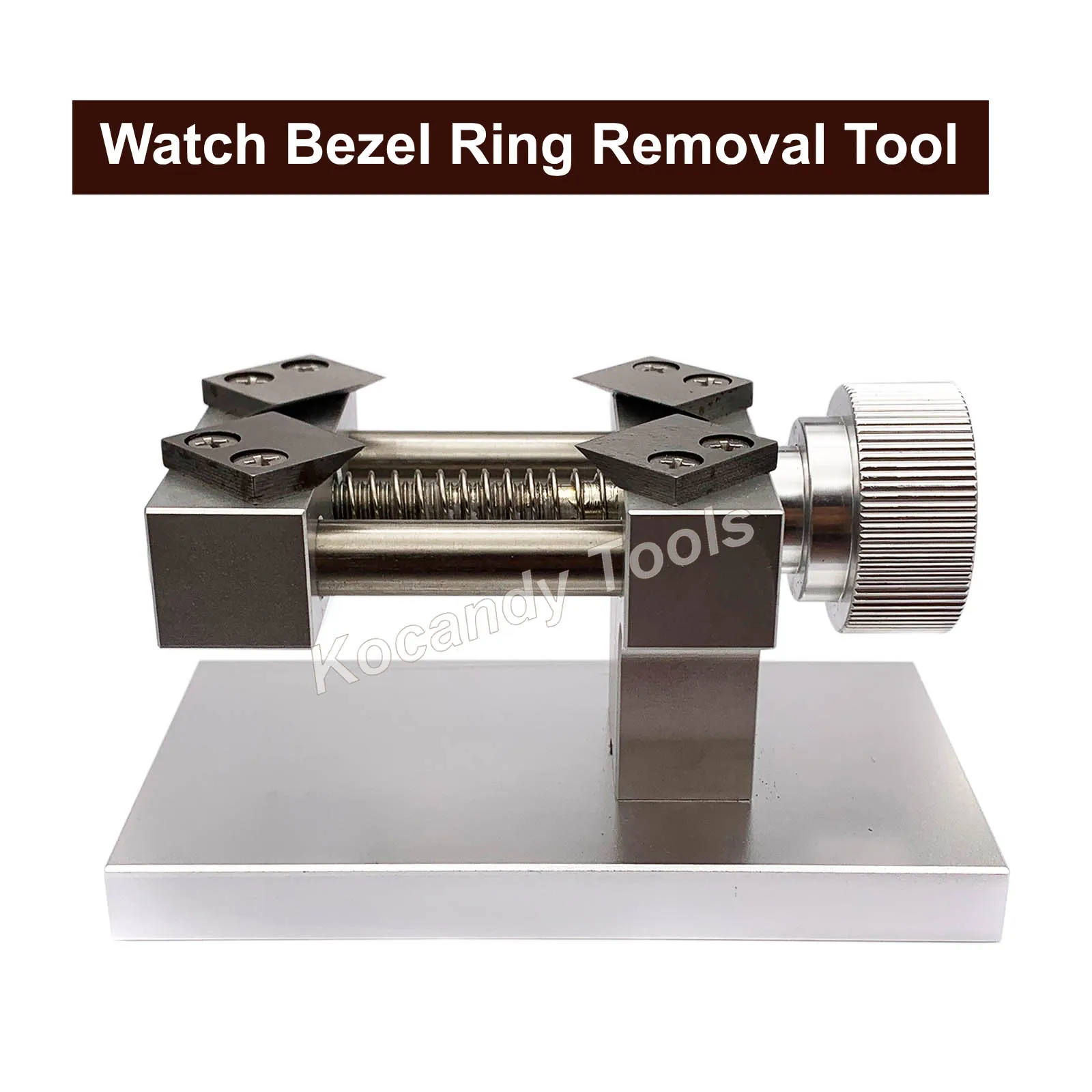 เครื่องมือซ่อมถอดแหวนกรอบนาฬิกาแบบมืออาชีพกล่องใส่นาฬิกากรอบสี่เหลี่ยมที่เปิดด้านหลังเครื่องมือช่าง