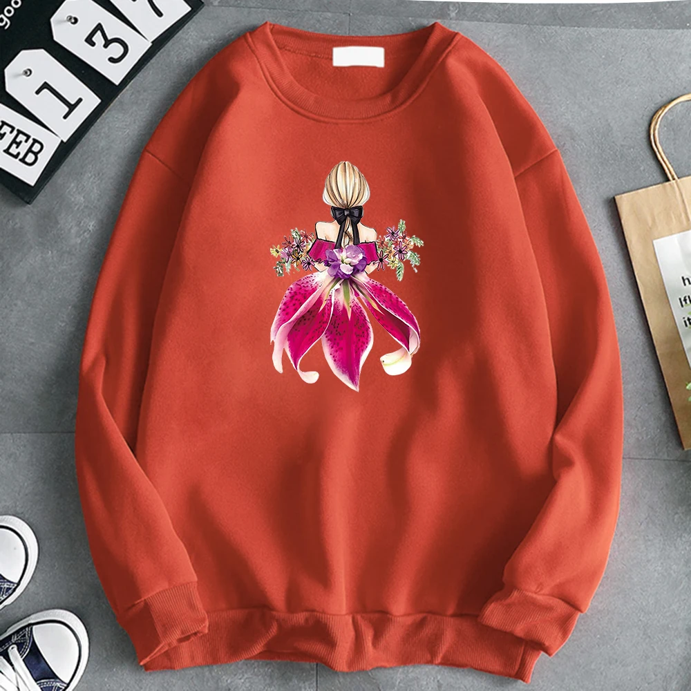 

Beautiful Flower Girl Hoody Fashion Printing Man Hoodie Oversize Hip Hop Men's Casual Hoodies Harajuku Vintage Mens Clothes