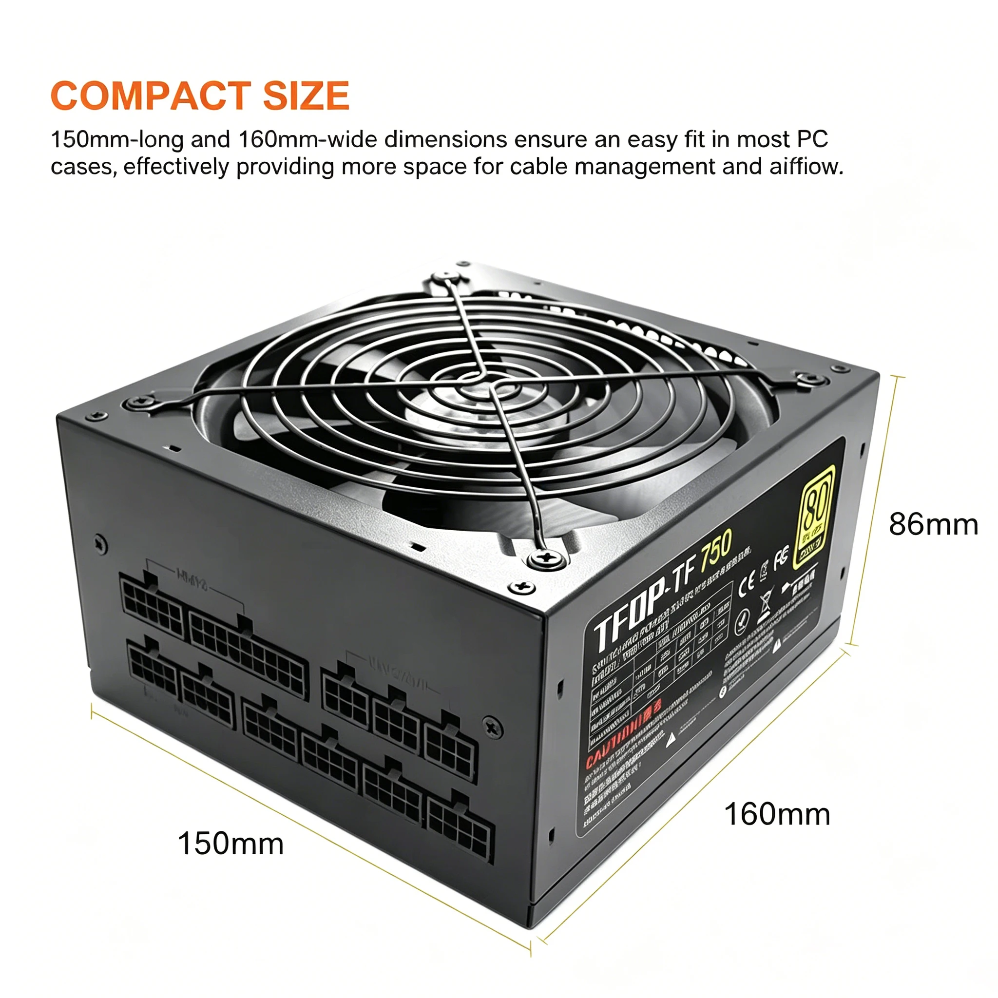 Fuente de alimentación de 750  - Power Supply 750W reseña y precio