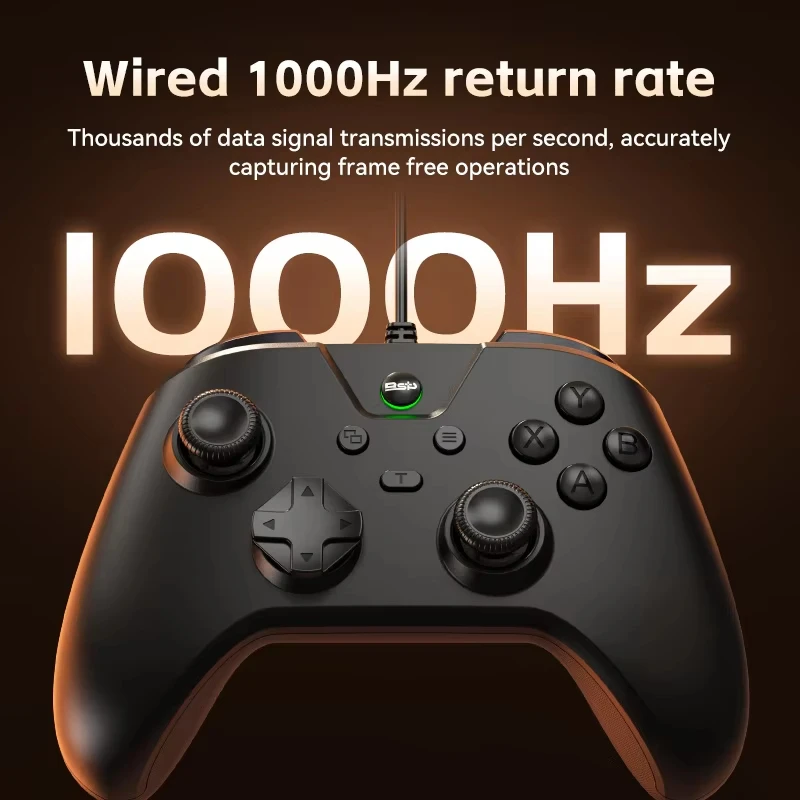 G4 Wired Game Controller for PC Windows 10 11 Steam Switch, USB Gaming Gamepad with 1000Hz Polling Rate Dual Vibration Turbo