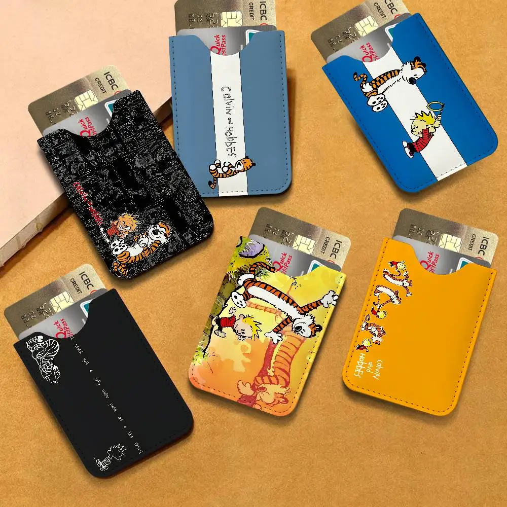 Monedero piel vaca retro Calvin And Hobbes