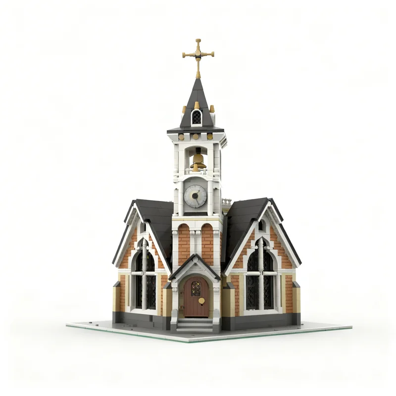 3117pcs MOC St. Joseph's Memorial Church Modular Buildings Model Building Blocks 3D Collection Idea Assemble Birthday Brick