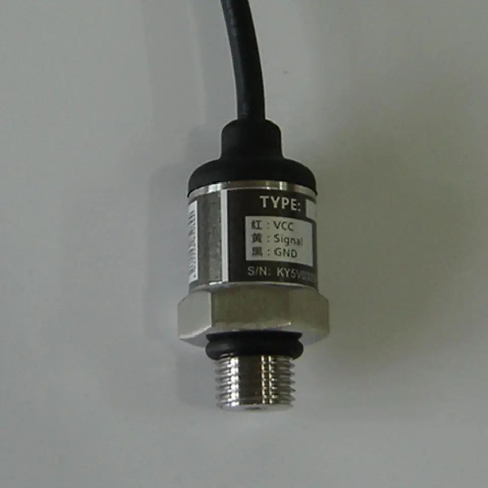 Stainless steel plastic-shelled lead-type pressure sensor, three-wire 100KPa pressure transmitter, 1 Bar