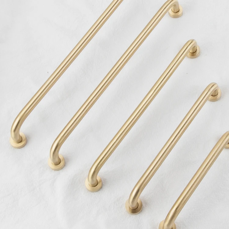 French style brass cabinet drawer handles modern and minimalist American surface decoration handle manufacturer wholesale