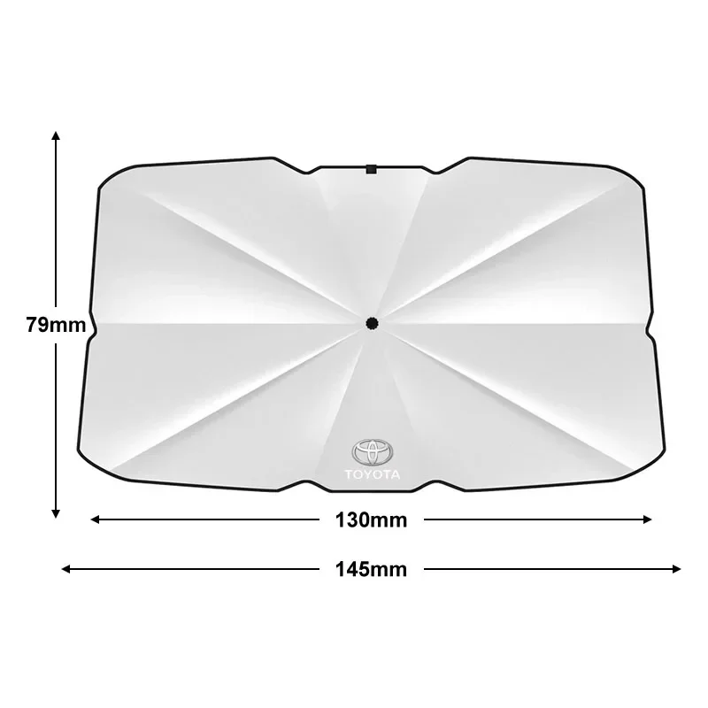 2025 لتويوتا TRD 2024 جديد زجاج سيارة ظلة مظلة حامي المظلة طوي لتويوتا هايلكس بريوس أوريس كورولا Ca