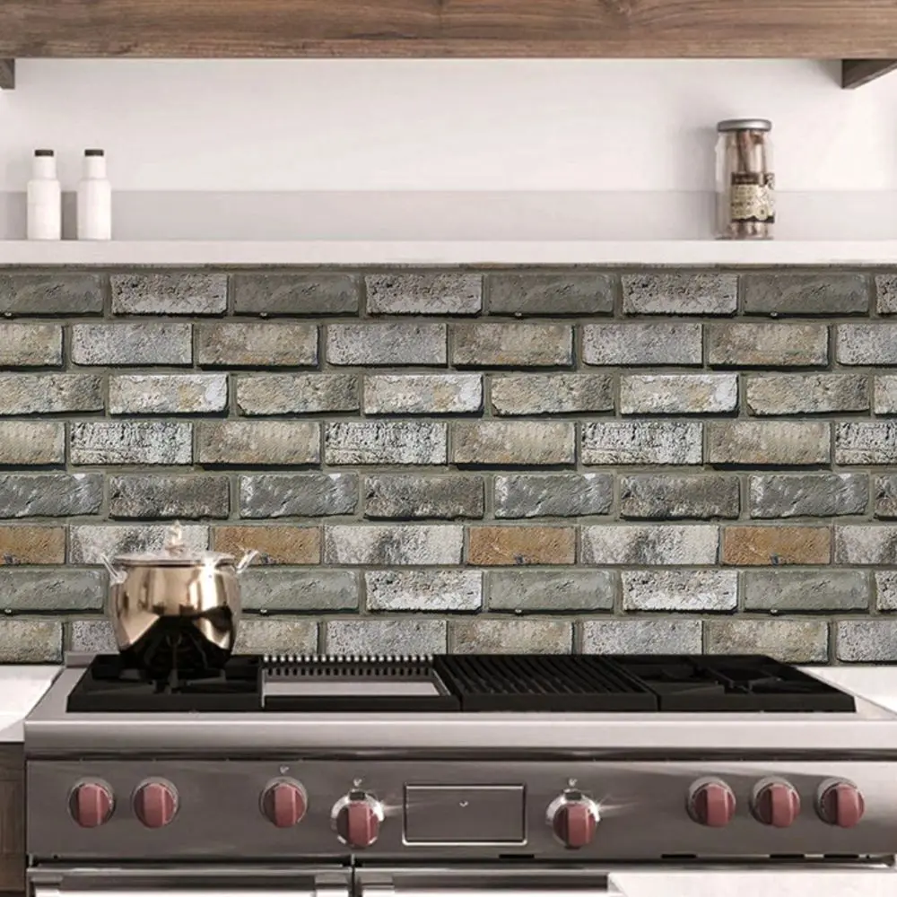 10/20PCS Faux Brick Self-Adhesive 3D Wall Panels-11.8