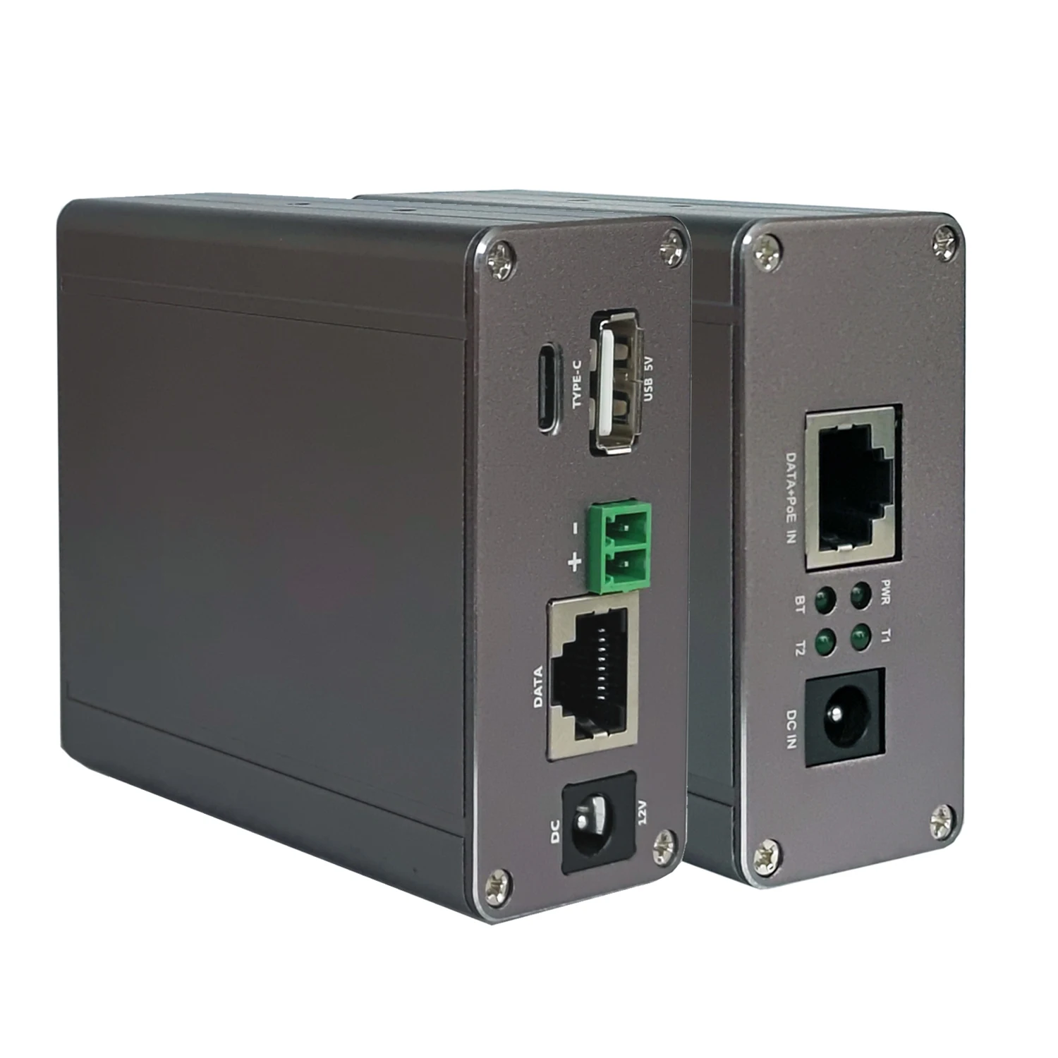 802.3BT POE Splitter Multi-Port Output with Type-C USB Female DC12V 5A & DC24V 3A Max 72W Power for Network Devices