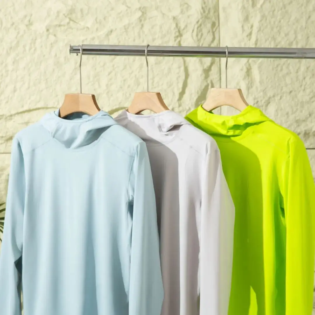 Autumn New Arrival Cycling Outdoor Quick Dry Moisture Wicking Elastic Hooded Base Shirt Standard Fit Long Sleeve T-Shirt