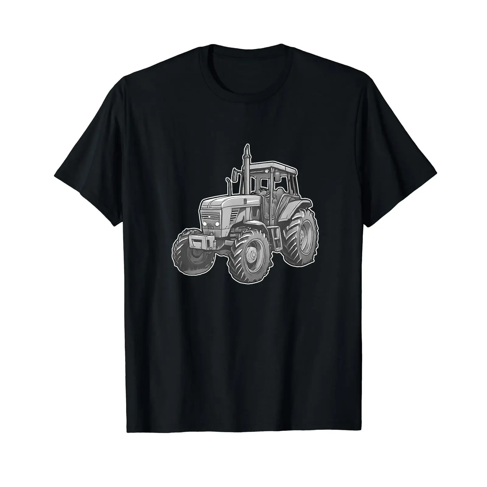 Agricultural machinery Belarus tractor vintage MTS farmer T shirt vintage Washed Top For Everyday Wear Stretched Versatile Soft