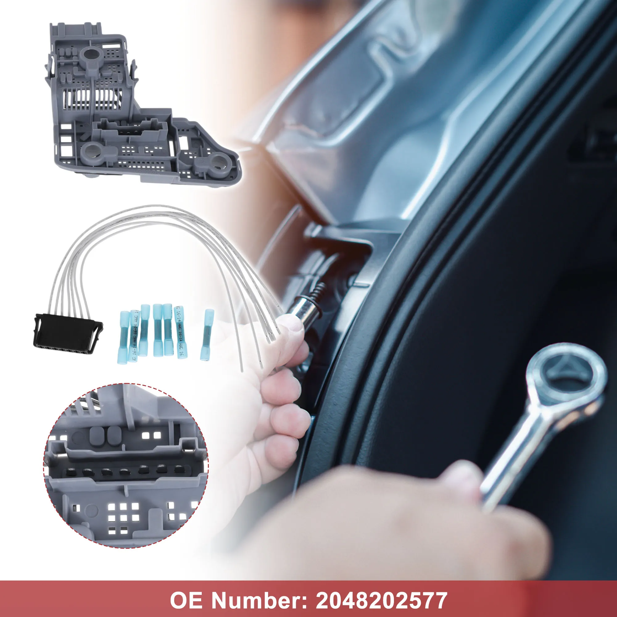 

X Autohaux Right Tail Light Socket Wiring for Mercedes-Benz C-Class W204 No.2048202577