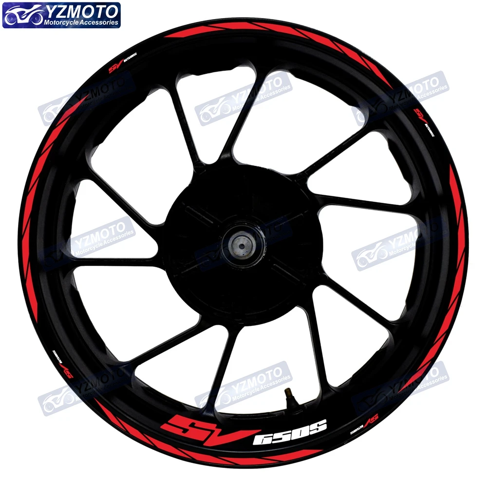 For SV650S SV 650S Motorcycle 17 Inch Front And Rear Racing Wheel Sticker Hub Decal Modified Decorative Reflective Rim Stickers