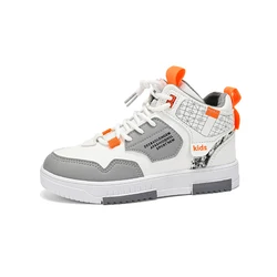 Four Seasons Kids Sneakers High Top Boys Skateboard Shoes Fashion Kids Casual Shoes Children Sports Tennis Walking Shoes 31-39