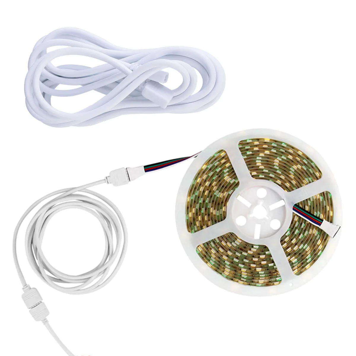 1Set المهنية Rgb LED شرائط مصباح موصل دائم مرنة داخلي ديكور المنزل ملحق LED شرائط مصباح موصلات